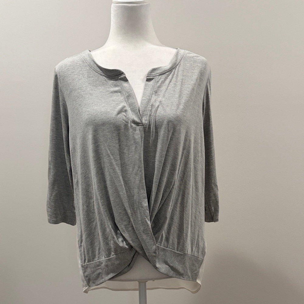 White House Black Market Twist Front Top